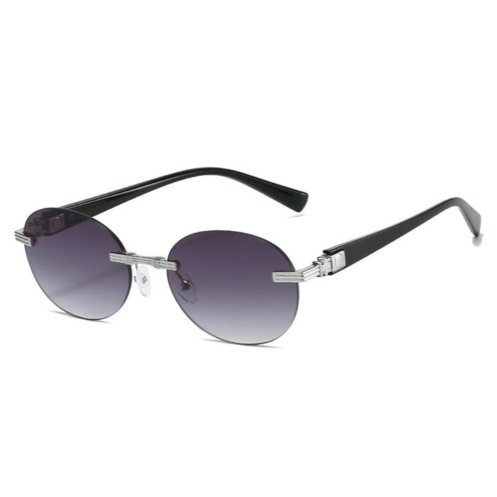 Women's fashionable sunglasses with transparent frame and flexible nose pad Bowlift