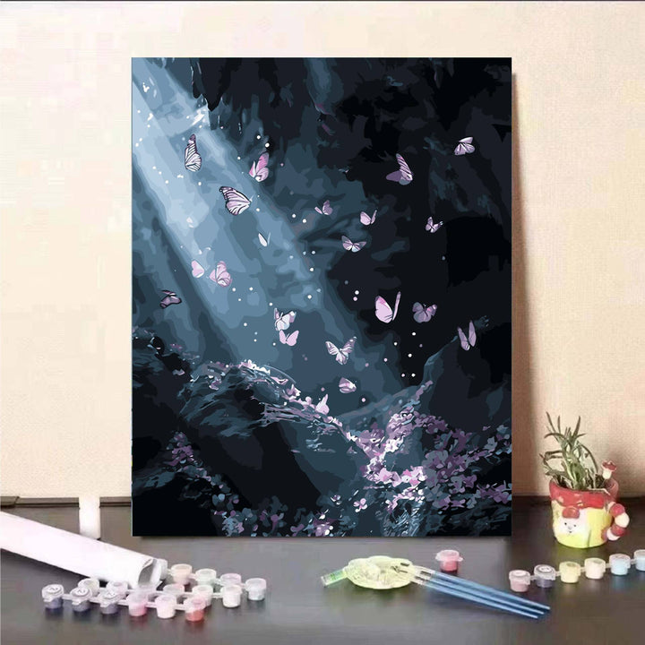 Floral Fantasy Paint by Numbers Wall Art Bowlift