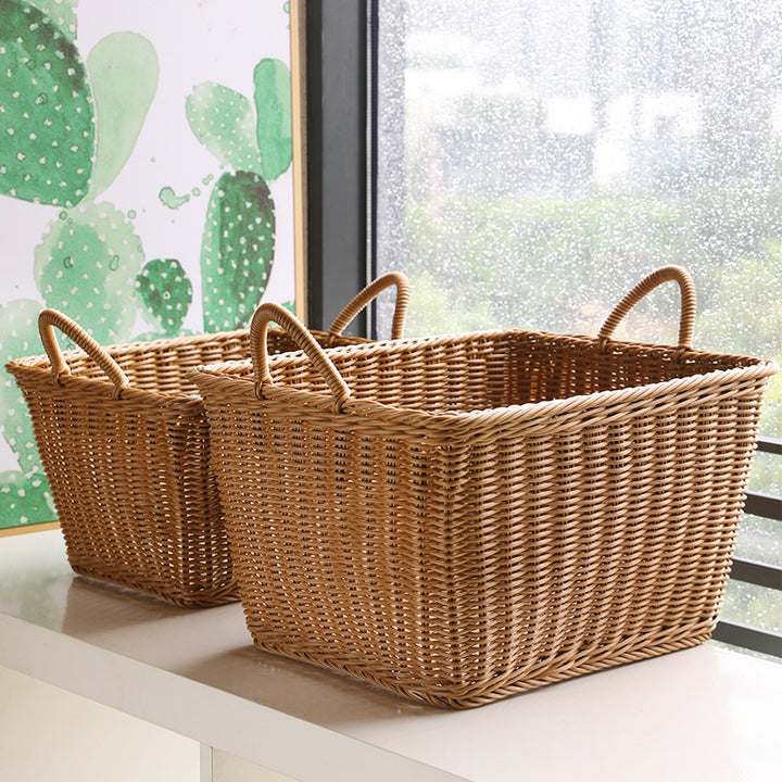 Unisex Spacious Storage Basket made of Woven Rattan Bowlift