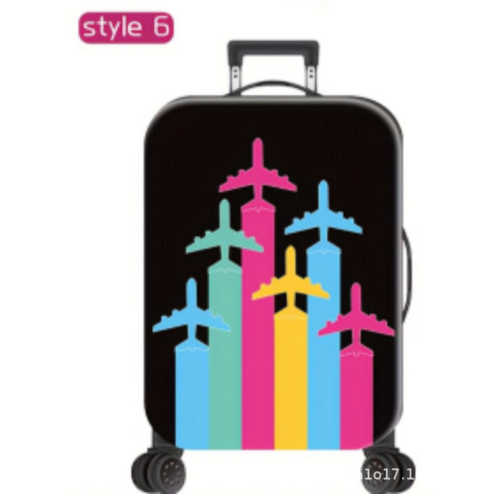 Unisex Hard Shell Travel Suitcase with Motivational Airplane Design Bowlift