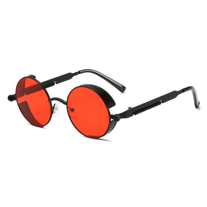 Ladies Round Sunglasses with High-Quality Metal Frame Bowlift