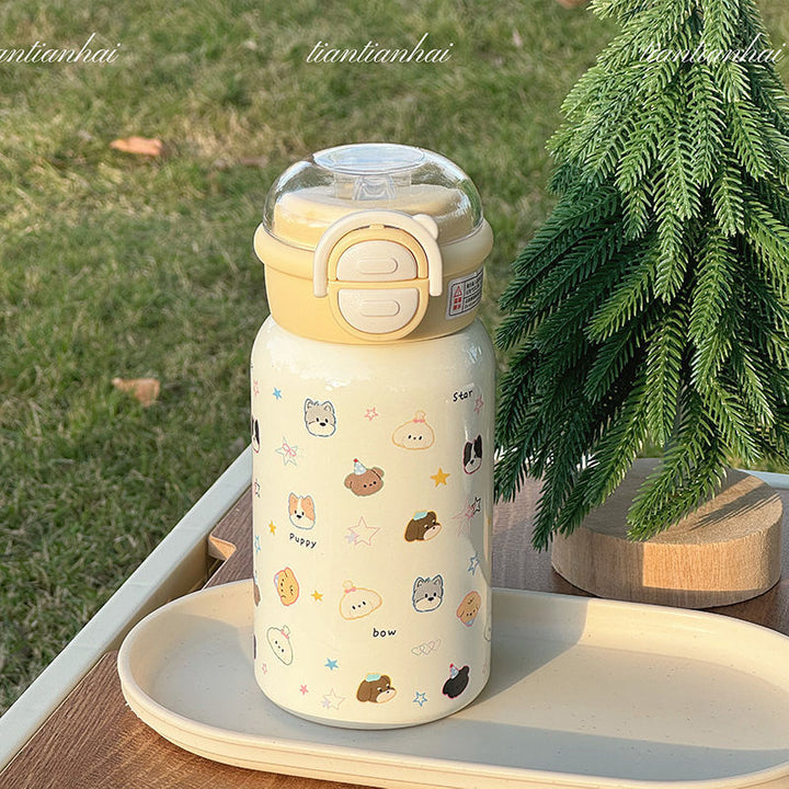 Women creative drinking bottle with cute animal design Bowlift