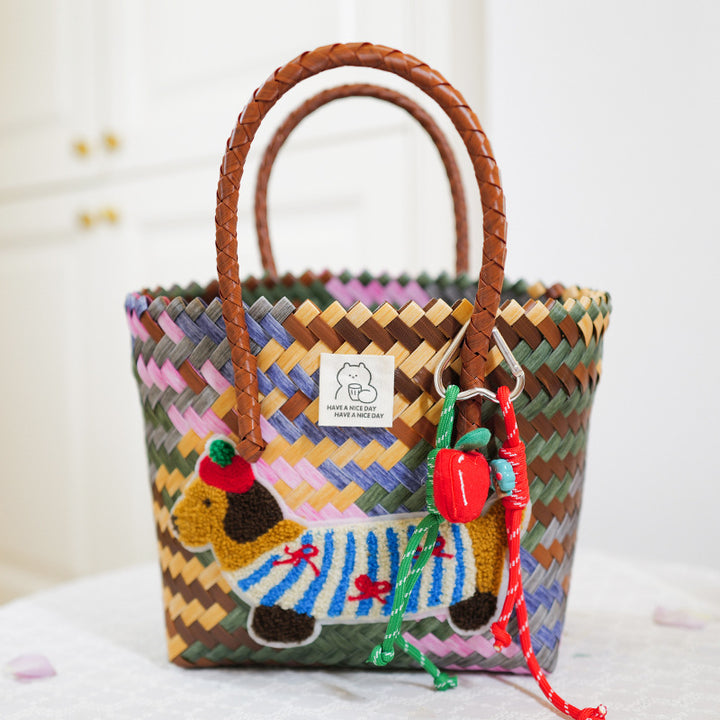 Handmade basket bag Bowlift