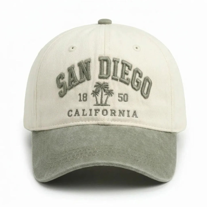Women's stylish cotton cap with embroidered lettering Bowlift