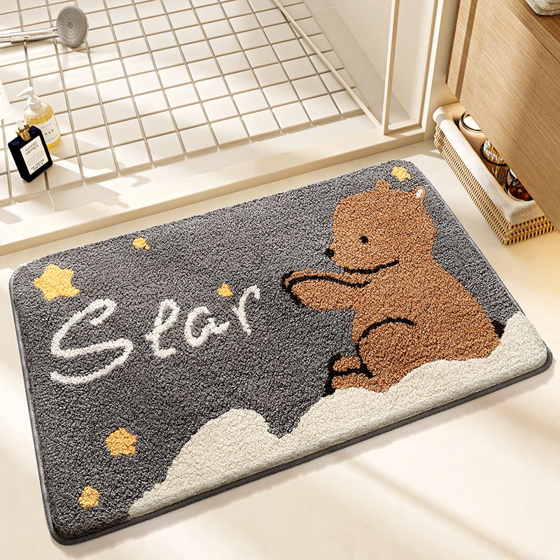Cute Cat-Themed Bath Mat Bowlift
