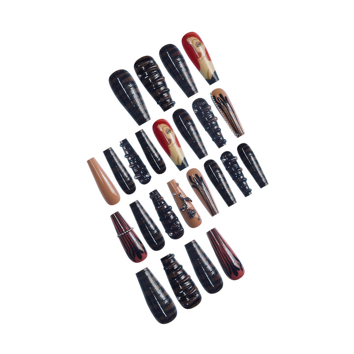 Artistic Character-Themed Press-On Nails Bowlift
