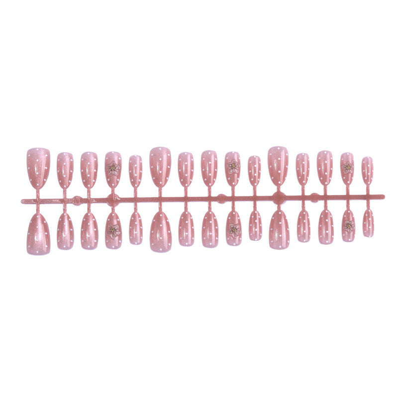 Premium Adhesive Press-On Nail Set with Floral Patterns Bowlift