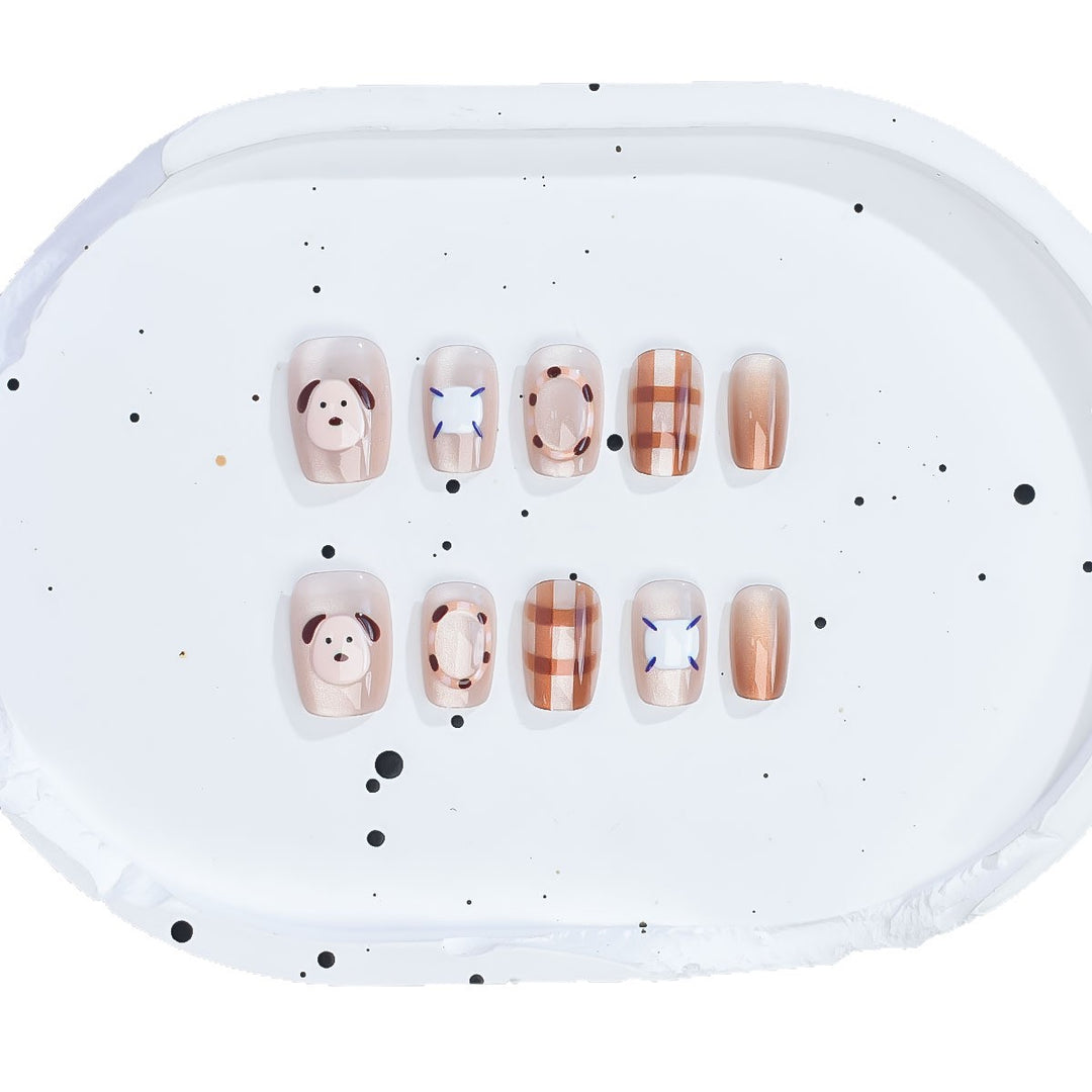 Chic Themed Press-On Nail Art Bowlift