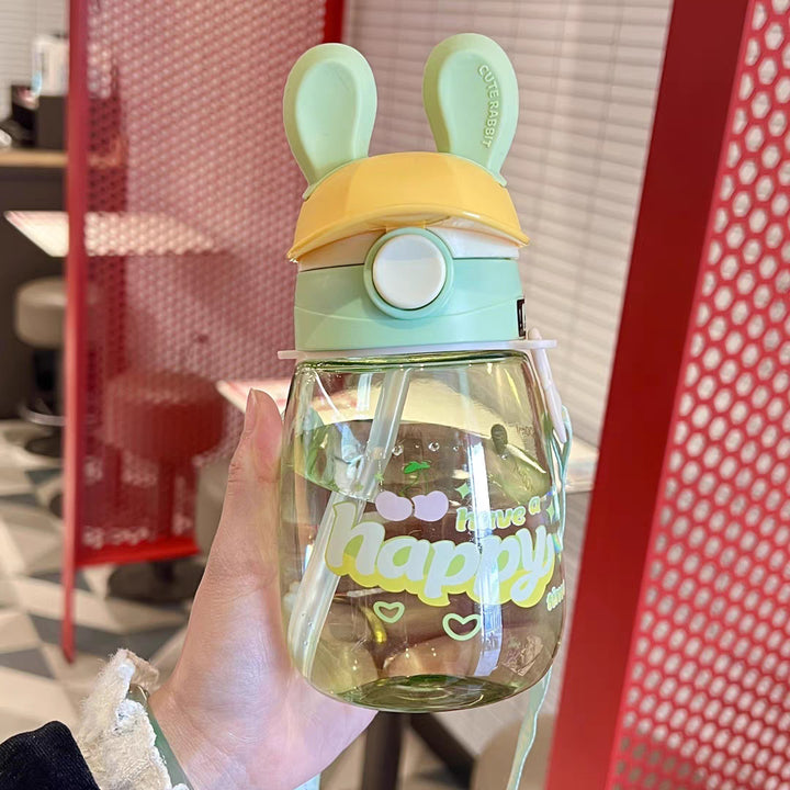 Ladies Stylish Water Bottle with Bunny Lid Bowlift