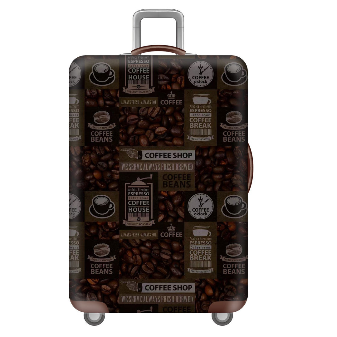 Unisex nano elastic suitcase cover with starry sky city motif, stretch protective cover for trolley luggage Bowlift