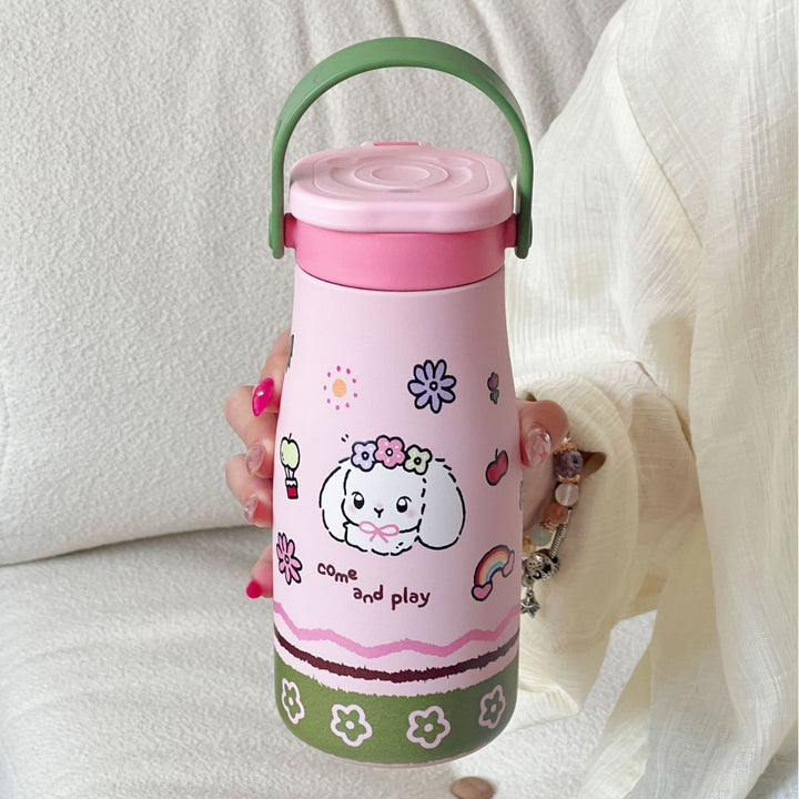 Women's ergonomic water bottle with practical carrying handle Bowlift