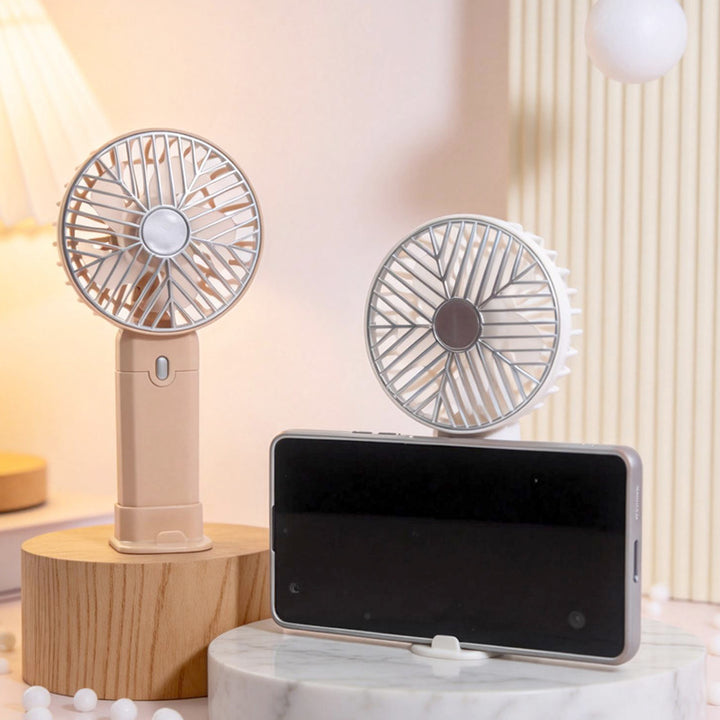 Women's Portable Hand Fan with Powerful Battery Function Bowlift