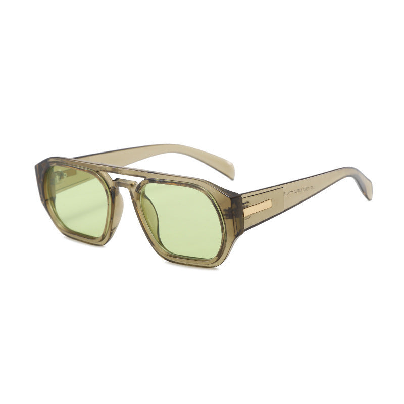 Women’s fashionable rectangular glasses with elegant metal accent Bowlift