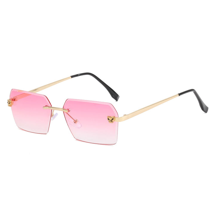 Women's fashionable square sunglasses with elegant metal frame Bowlift