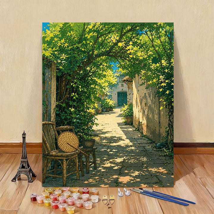 Scenic Garden Paint by Numbers Kit Bowlift