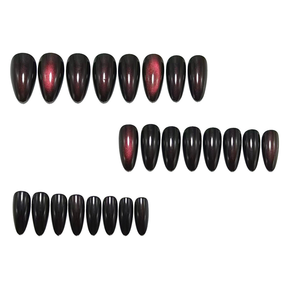Artificial nails with high-gloss finish and gradient Bowlift