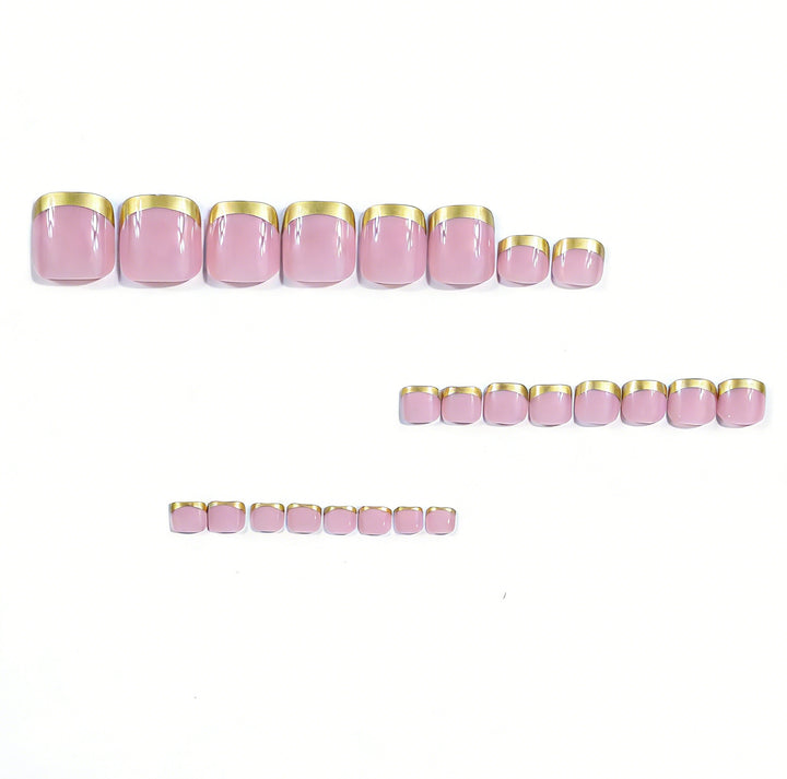 Elegant Gold Tipped Nail Art Bowlift