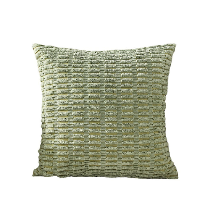 Decorative Chenille Ribbed Grid Throw Pillow Cover