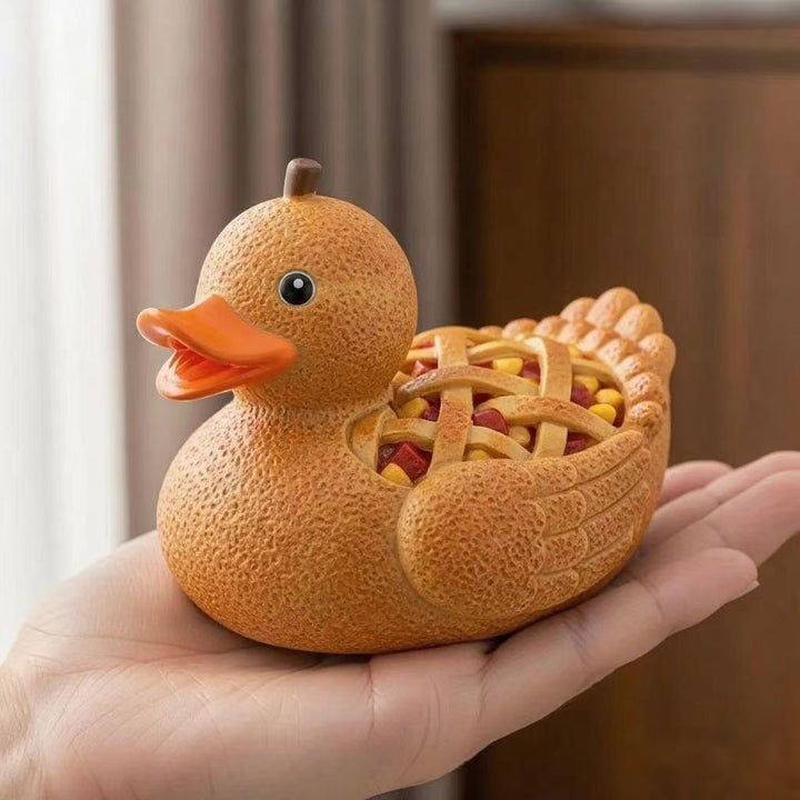 Decorative figure rubber duck with surprise element Bowlift