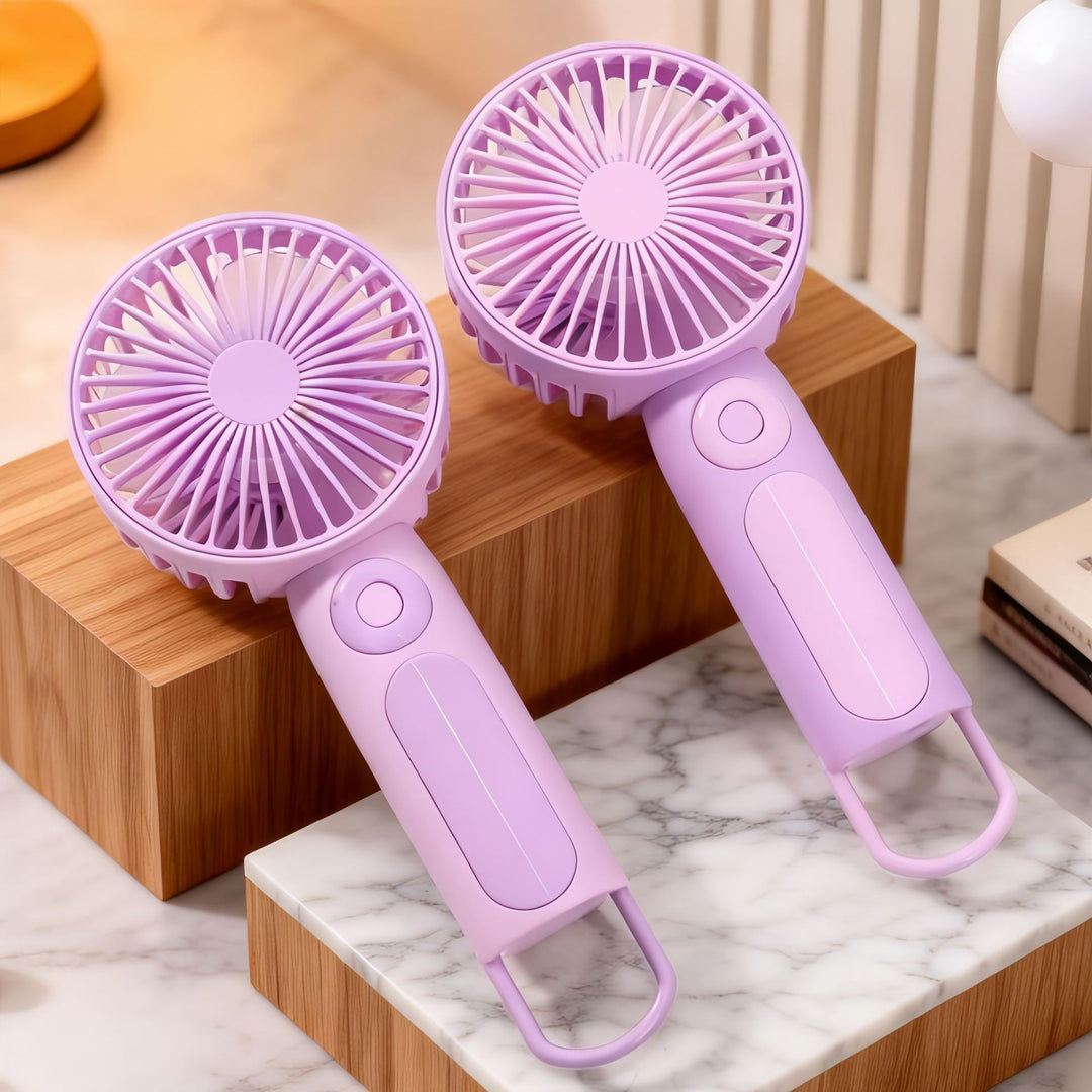 Women's Portable Hand Fan with USB Connection Bowlift