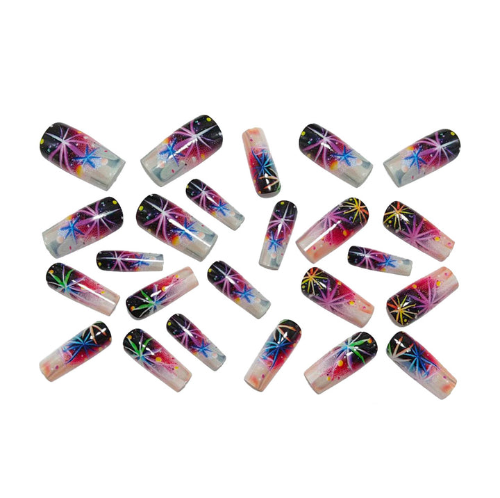 Art nails with graphic 3D design Bowlift