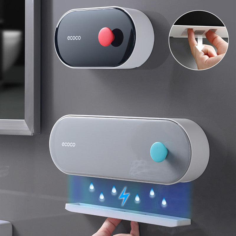 BowLift | Hole-free Wall-Mounted Drainage Flip-Top Soap Box