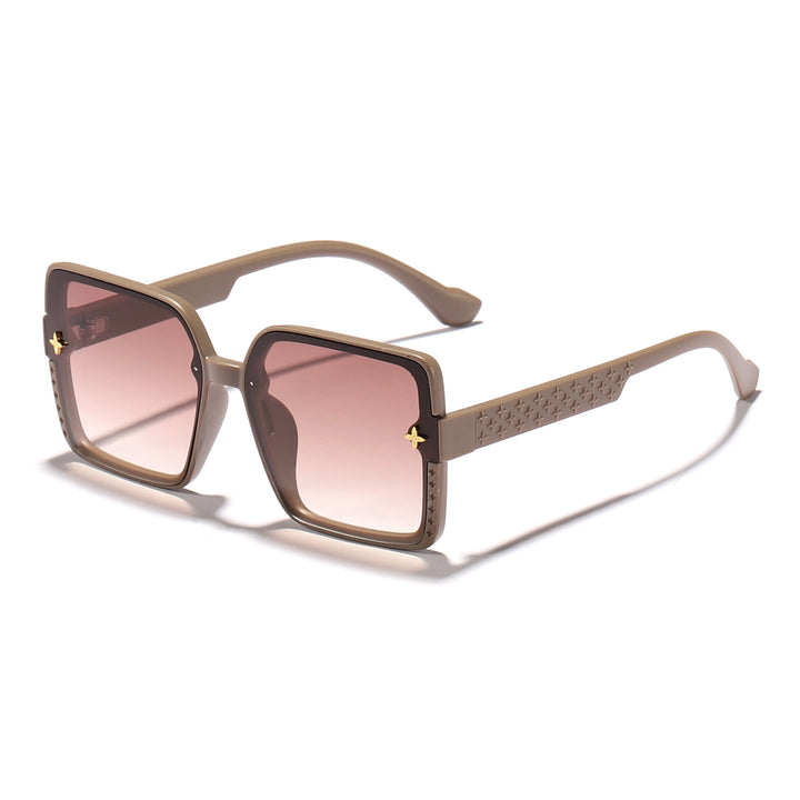 Women's fashionable square sunglasses with embellished frame Bowlift
