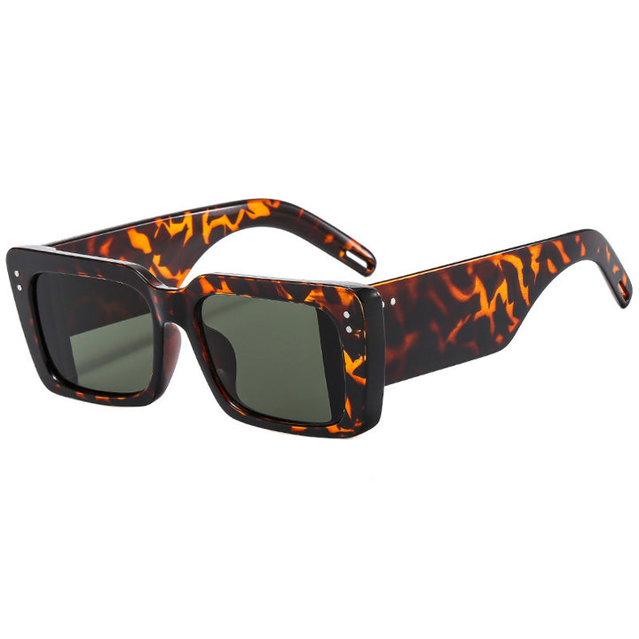 Women's Fashion Square Sunglasses with Elegant Frame Structure Bowlift