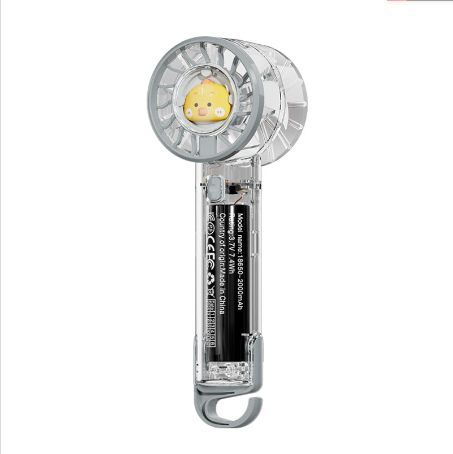 Unisex Cute Rechargeable Handheld Fan Bowlift