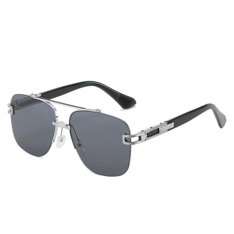 Women's fashionable square sunglasses with elegant metal frame Bowlift