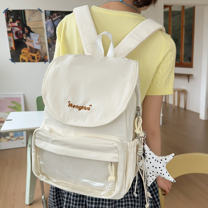 Stylish Transparent Utility Backpack Bowlift