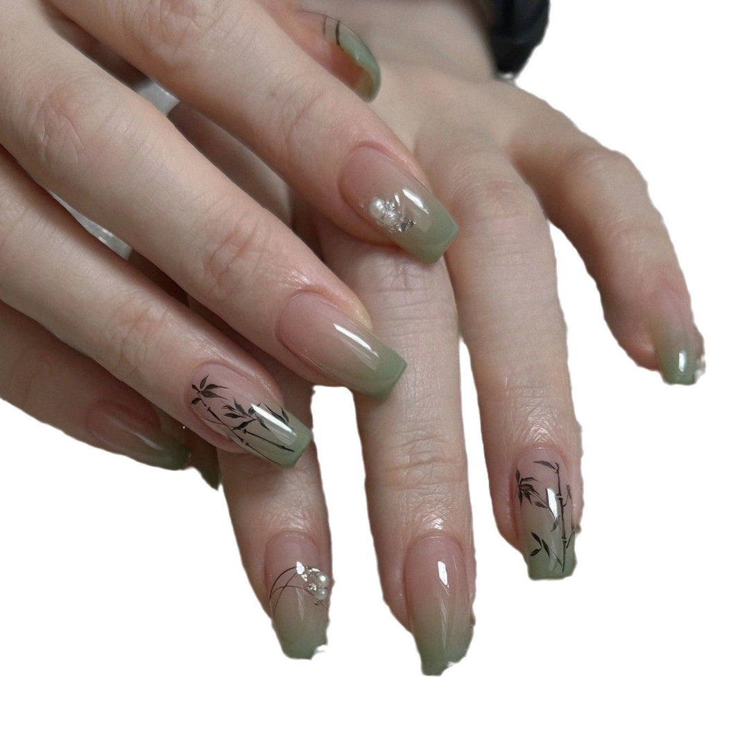 Botanical Floral Design Press-On Nails Bowlift
