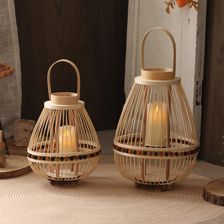 Handcrafted lantern made from natural materials Bowlift