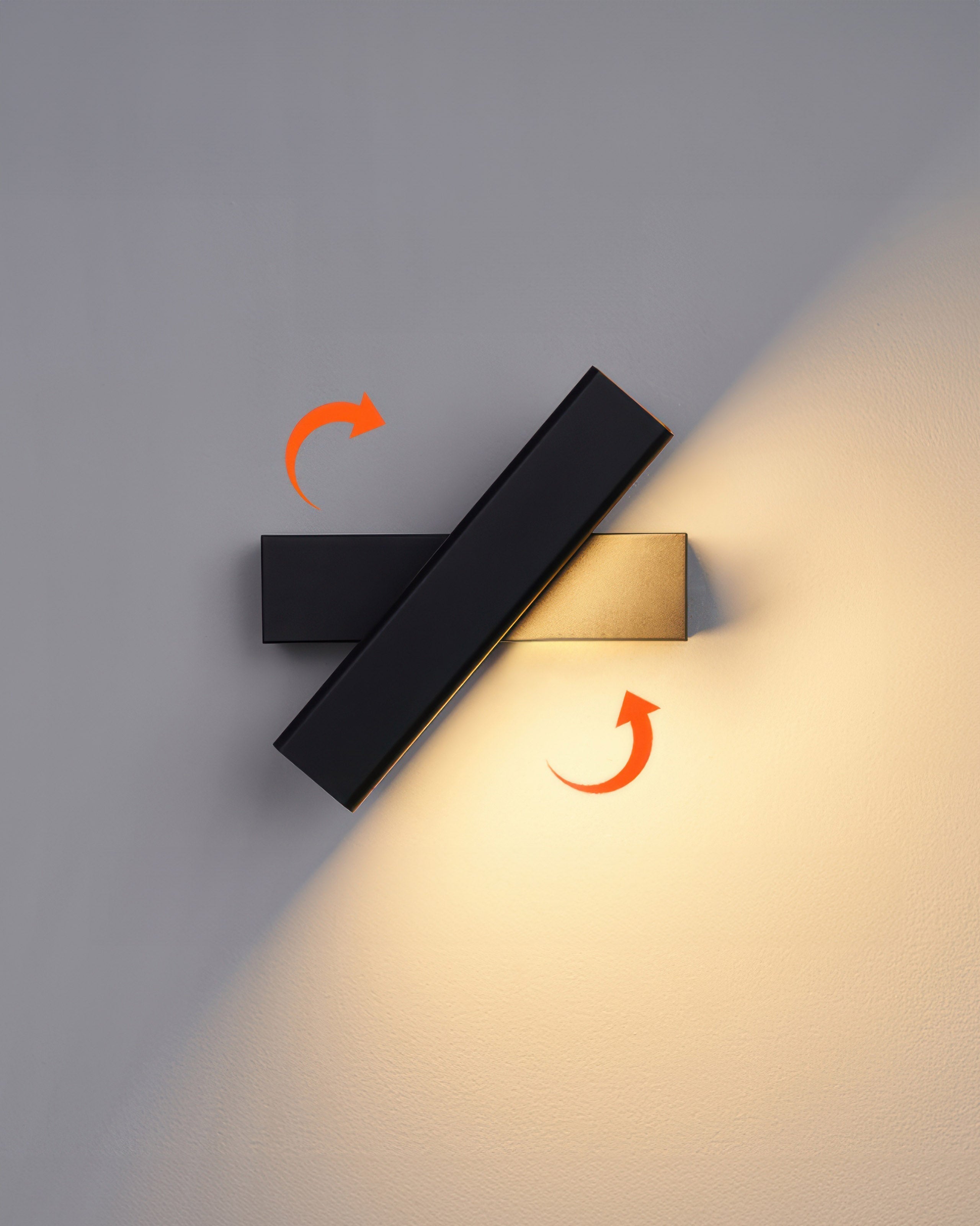 BowLift | Rotatable wall lamp with Nordic wood grain