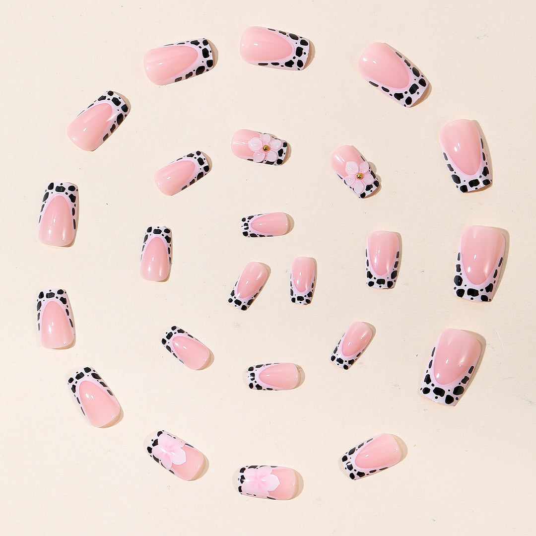Decorative Floral Accent Nail Art Extensions Bowlift