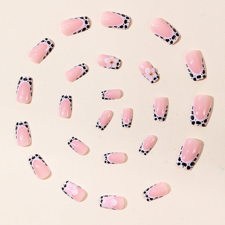 Decorative Floral Accent Nail Art Extensions Bowlift