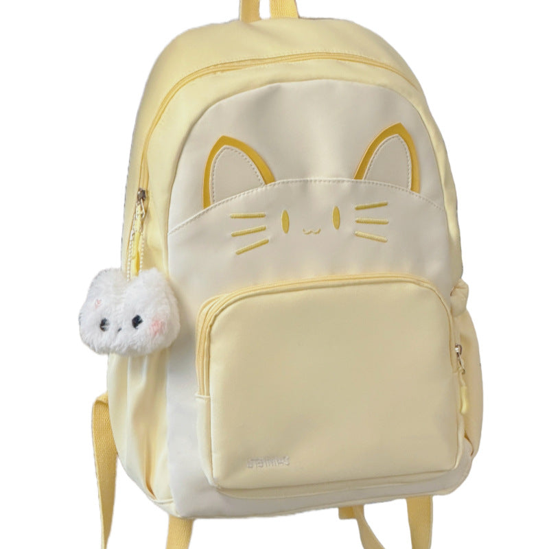 Cute Cat Face Backpack Bowlift