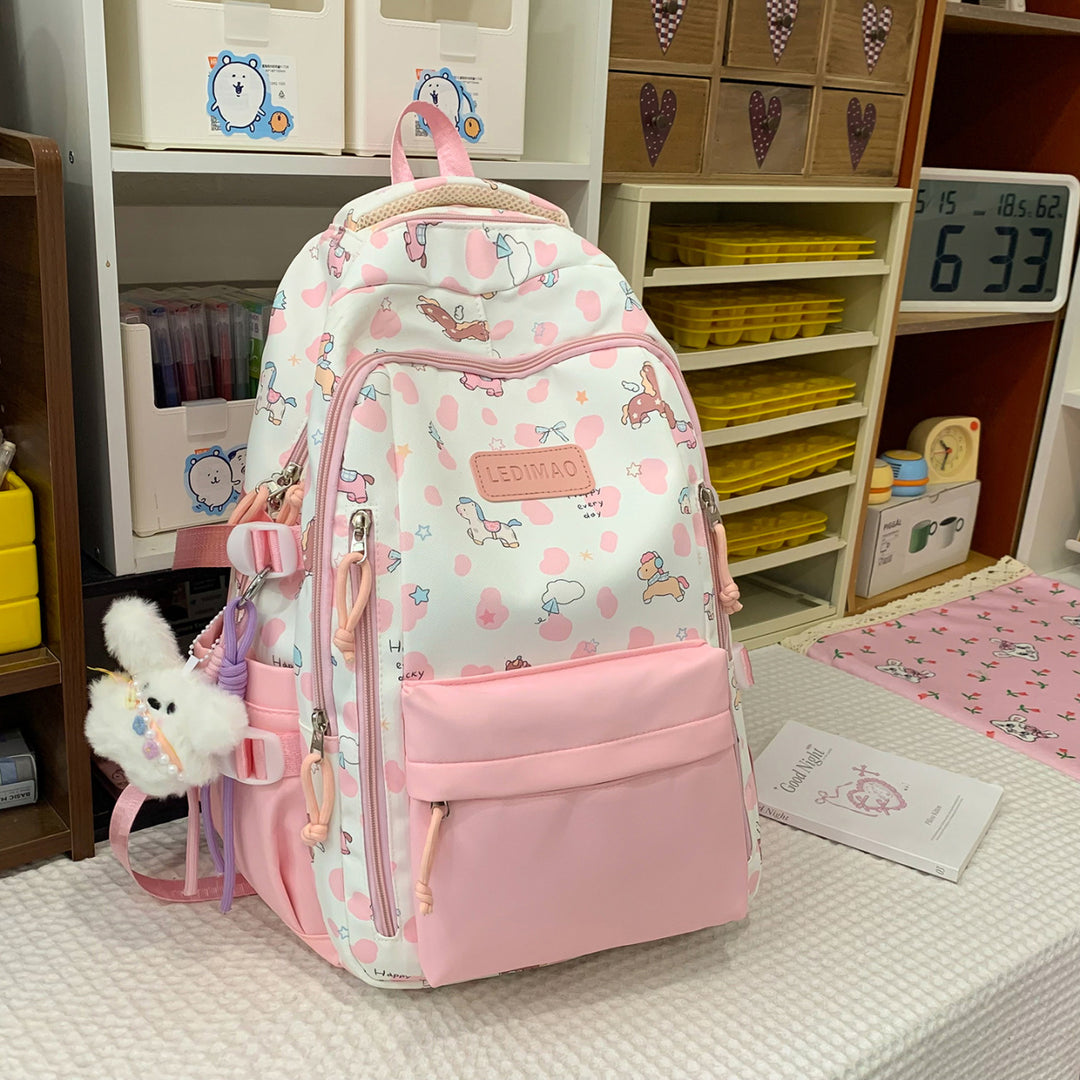 Playful Illustrated School Backpack