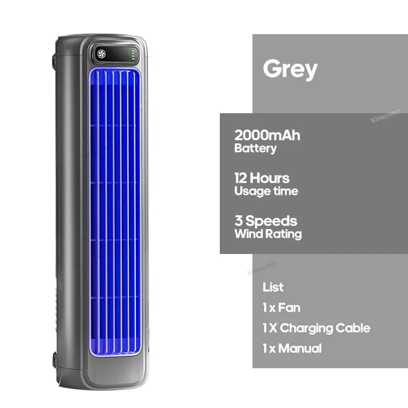 Unisex one size rechargeable cordless tower fan with extended runtime and variable speed quiet motor Bowlift