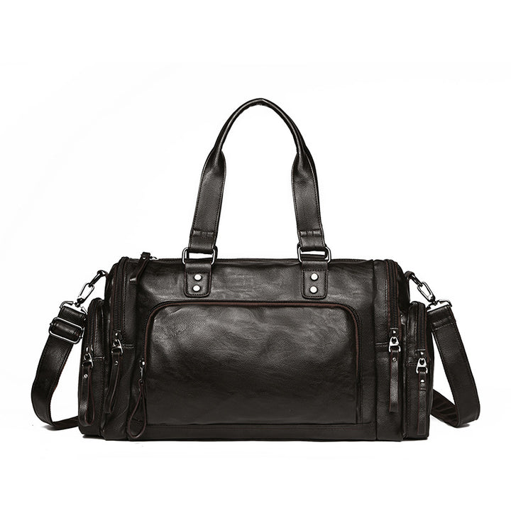 Versatile Leather Travel Duffel Bag Bowlift