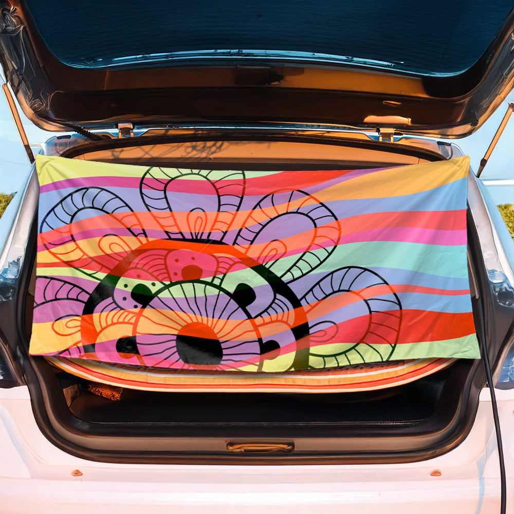 Trunk mat with creative flamingo design Bowlift