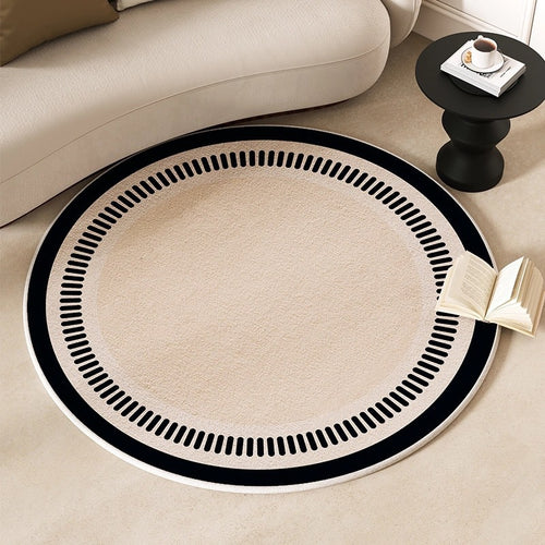 Round Geometric Pattern Carpet