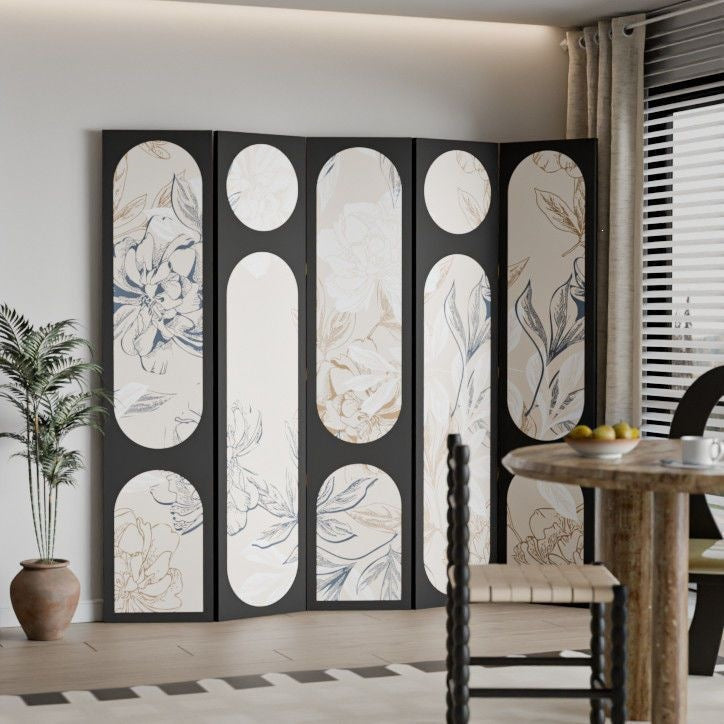 Artistic Floral Room Divider Bowlift