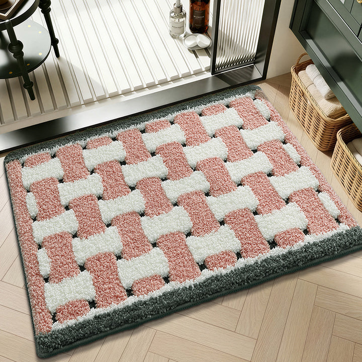 Artistic Abstract Bath Mat Bowlift