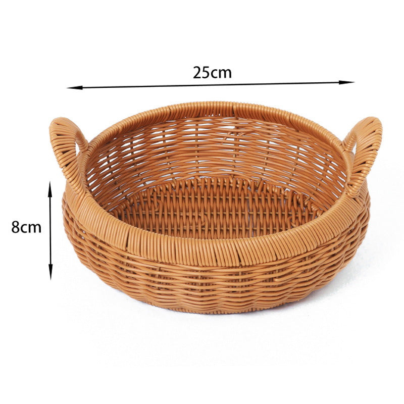 Round Decorative Woven Basket Bowlift