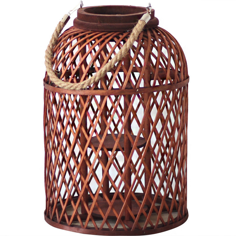 Decorative lantern made of braided material Bowlift