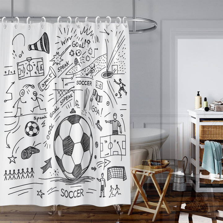 Artistic Tree Design Shower Curtain Bowlift