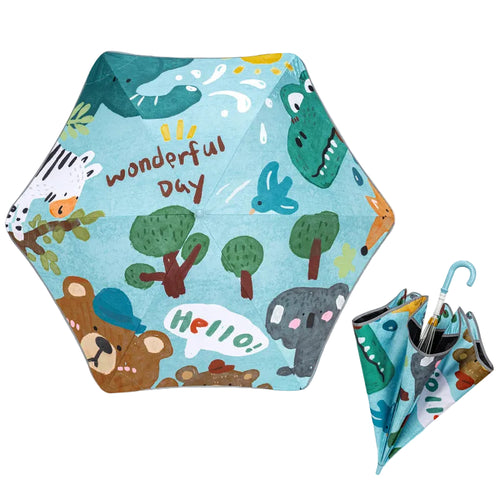 Women's Folding Animal Motif Umbrella Bowlift