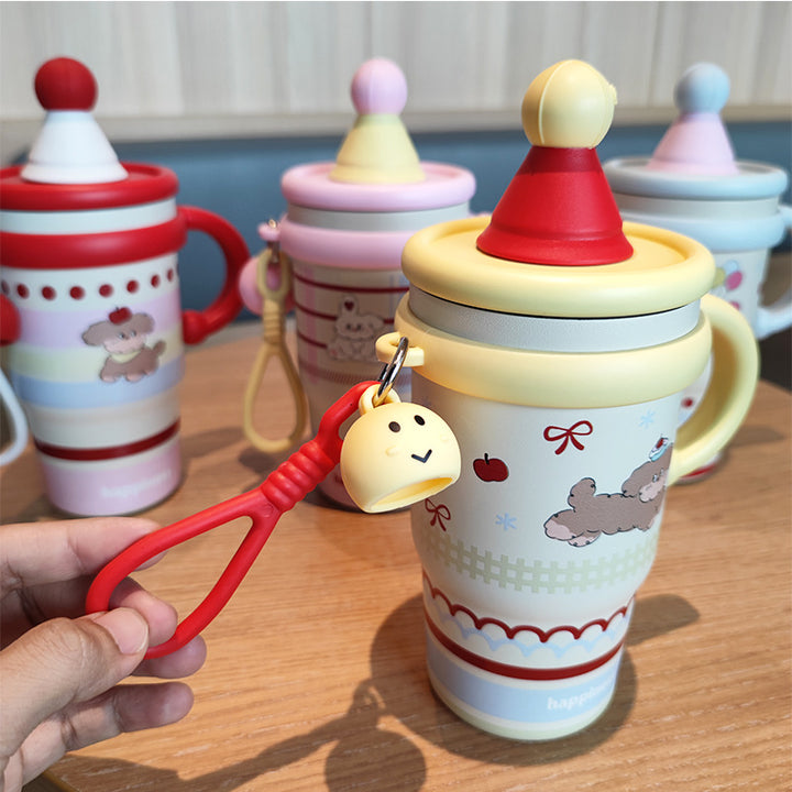 Ladies creative drinking cup with practical flip lid Bowlift