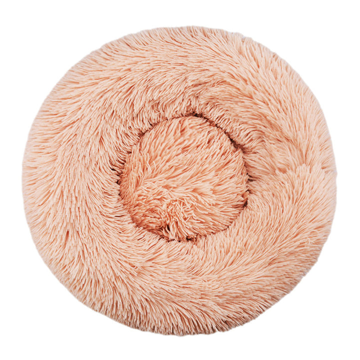 Round Plush  Nest  Dog Bed